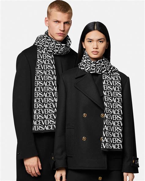 versace 19.69 scarf|Versace cashmere scarf.